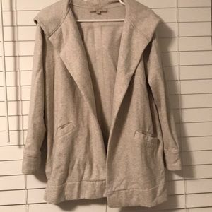 Loft open hooded sweatshirt